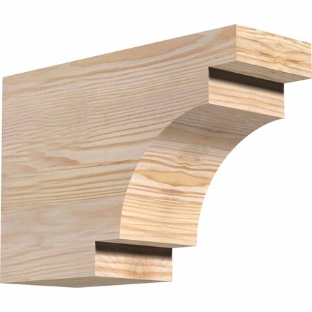 Ekena Millwork Mediterranean Rough Sawn Rafter Tail, Douglas Fir, 4"W x 8"H x 12"L RFT04X08X12MED00RDF